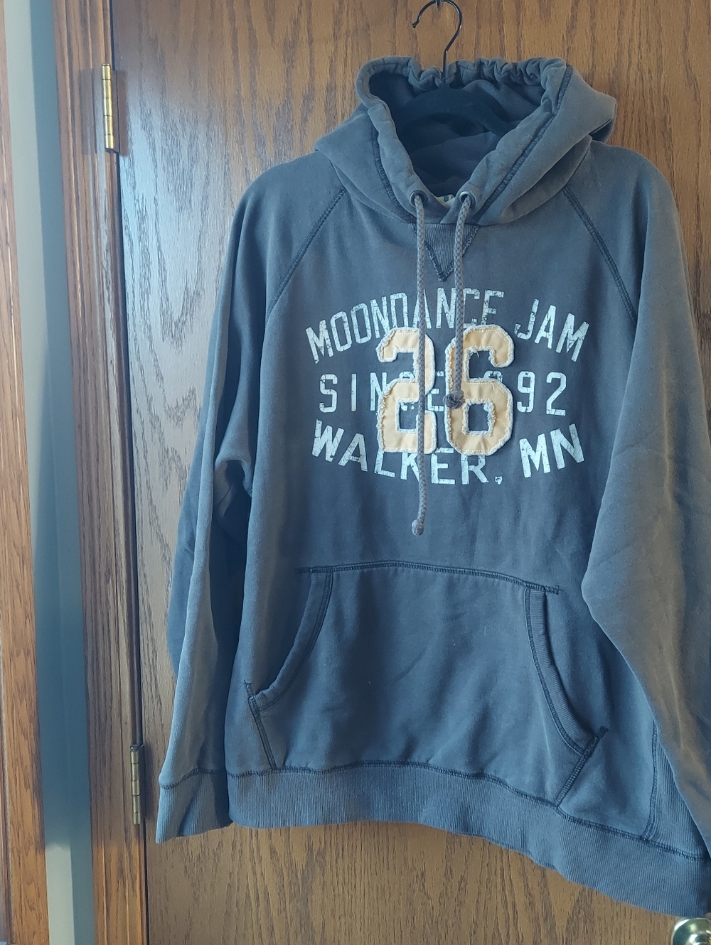 Moondance Jam 2017 Festival Hoodie - Gray - Walker, MN  Size XL Rock Concert